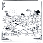 Allerlei kleurplaten - Aan het strand