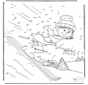 Cijfertekening ski