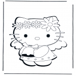 Stripfiguren kleurplaten - Hello Kitty