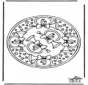 Kerstmandala 6