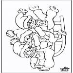 Kerst kleurplaten - Kleurplaat slee