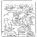 Thema kleurplaten - Pasen