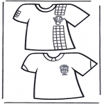 Allerlei kleurplaten - Voetbal t-shirts
