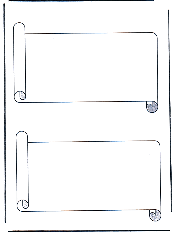 2 Boekrollen - Kleurplaten de Romeinen