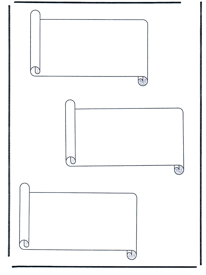 3 Boekrollen - Kleurplaten de Romeinen