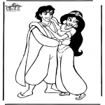Stripfiguren Kleurplaten - Aladdin 10