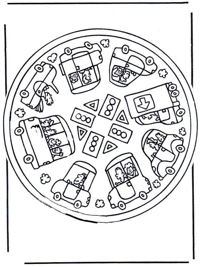 Auto Mandala - Kindermandala's