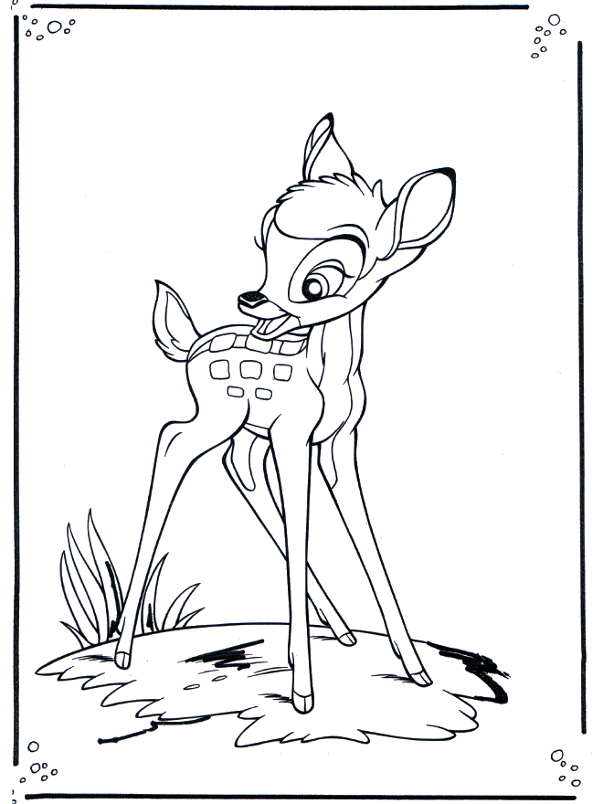 Bambi 2 - Kleurplaat Bambi