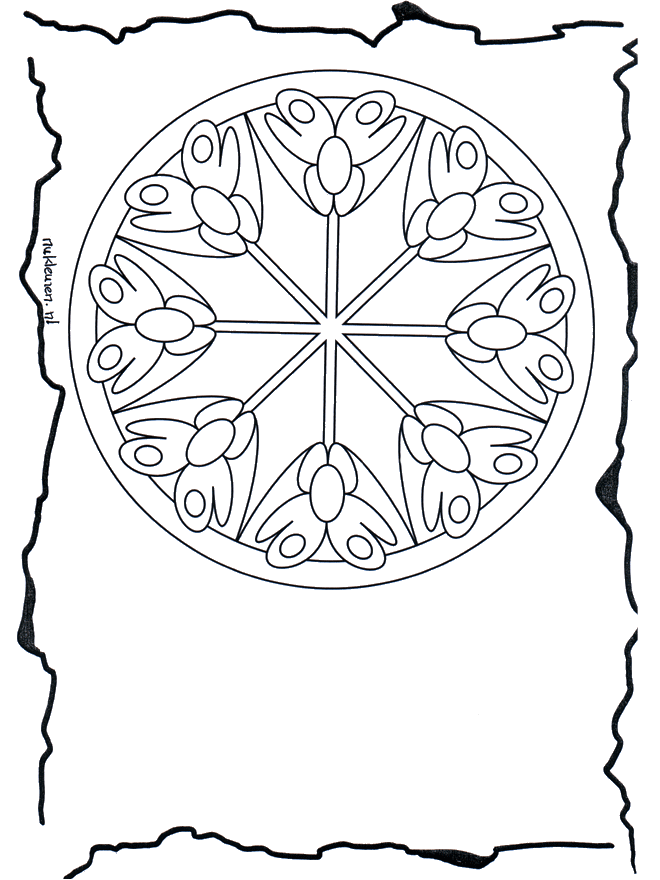 Bloemenmandala 3 - Bloemenmandala's