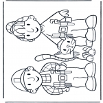 Kinderkleurplaten - Bob en Wendy