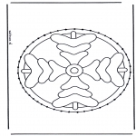 Knutselen Borduurkaarten - Borduurmandala 4