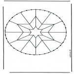 Knutselen Borduurkaarten - Borduurmandala 8