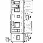 Knutselen - Bouwplaat huisje 1