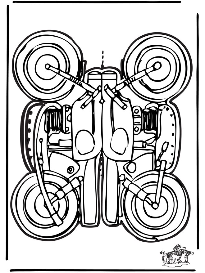 Bouwplaat motor - Knutselen bouwplaten