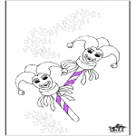 Thema Kleurplaten - Carnaval 6
