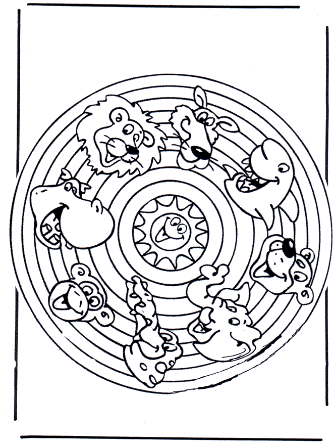 Dieren Mandala 2 - Dierenmandala's