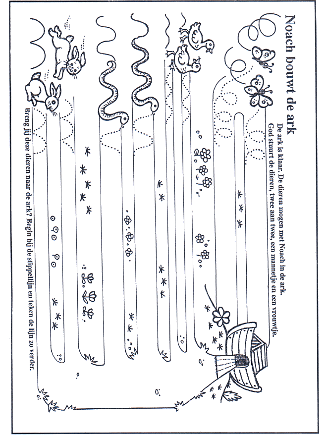 Dieren naar de ark - Knutselwerkjes