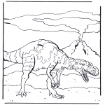 Kleurplaten Dieren - Dinosaurus 4