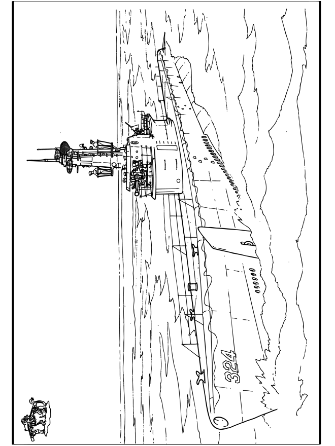 Duikboot - Kleurplaten schepen