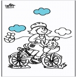 Allerlei Kleurplaten - Fietsen 2