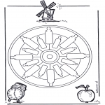 Mandala Kleurplaten - Flessenmandala