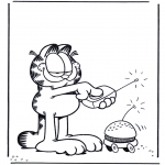 Stripfiguren Kleurplaten - Garfield 1