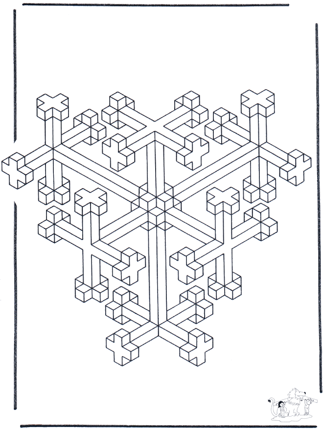 Geometrische vormen 10 - Kunst kleurplaten