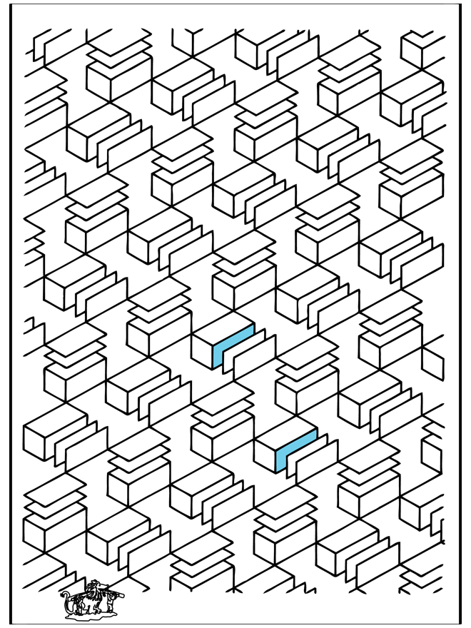 Geometrische vormen 12 - Kunst kleurplaten