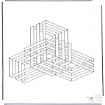 Allerlei Kleurplaten - Geometrische vormen 9