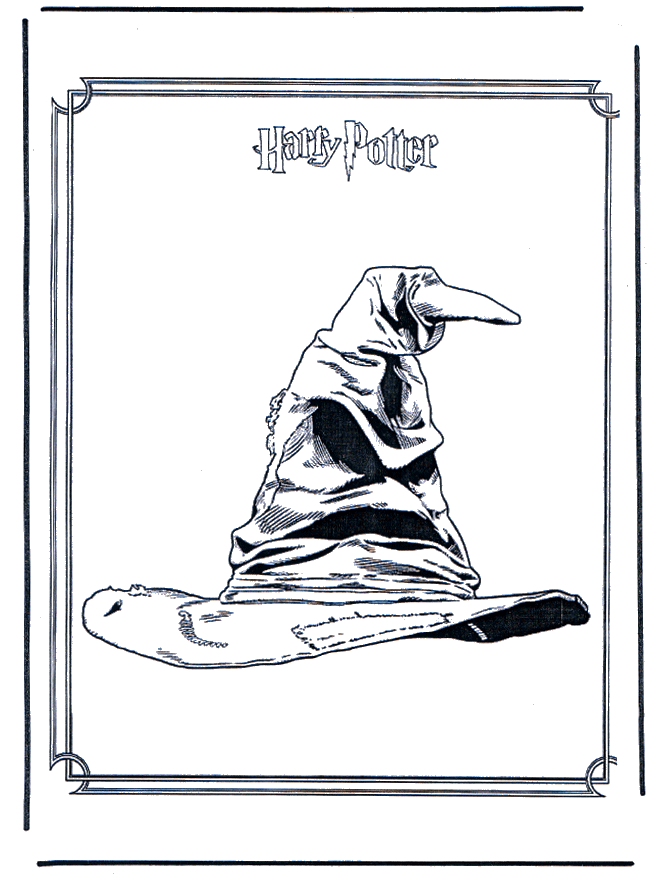 Harry Potter 9 - Kleurplaat Harry Potter