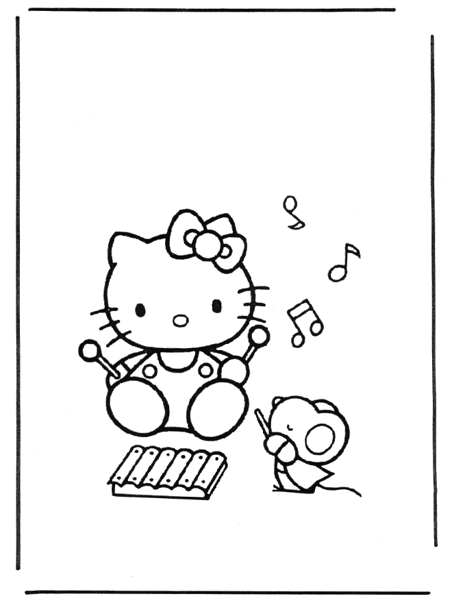 Hello kitty 13 - Hello Kitty kleurplaten