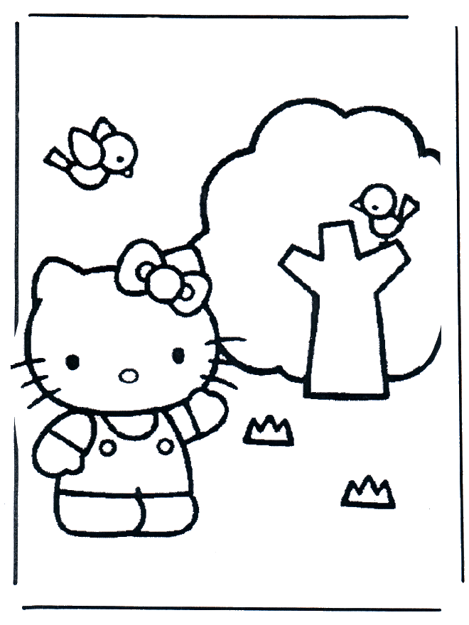 Hello Kitty 19 - Hello Kitty kleurplaten