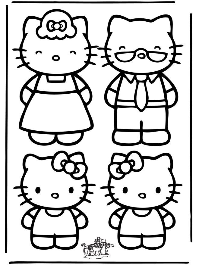 Hello Kitty 22 - Hello Kitty kleurplaten