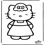 Stripfiguren Kleurplaten - Hello Kitty 23