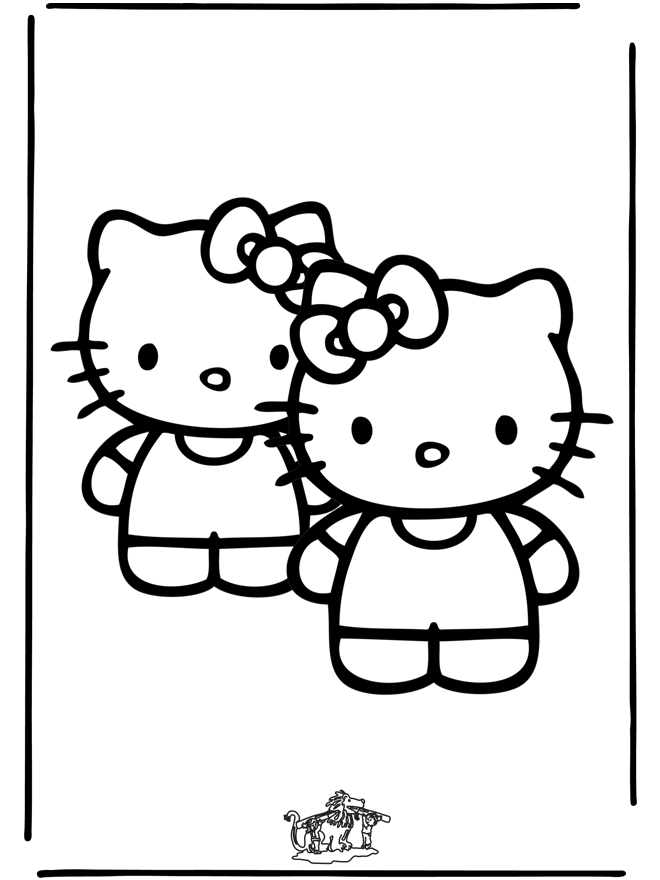 Hello Kitty 25 - Hello Kitty kleurplaten