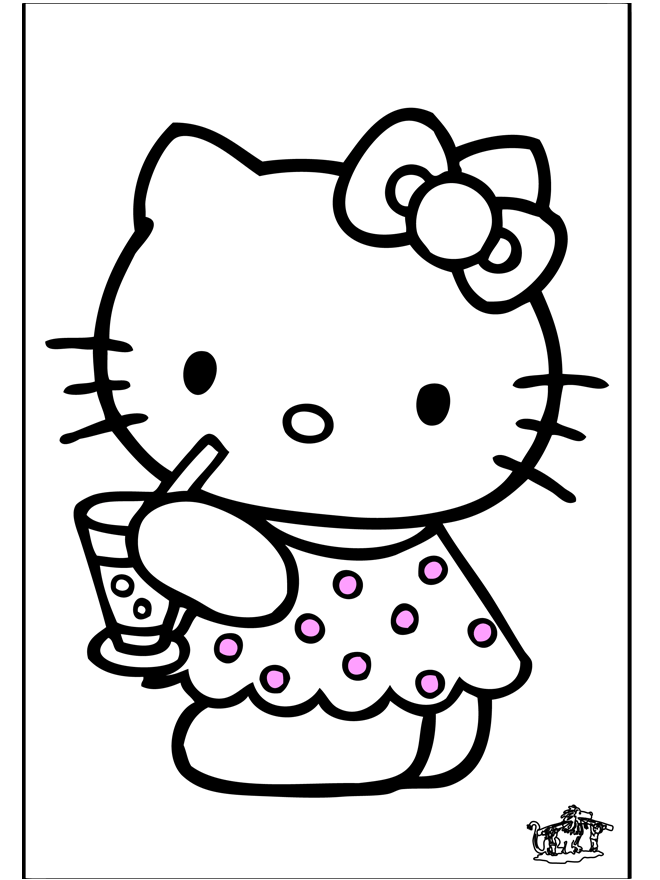 Hello Kitty 28 - Hello Kitty kleurplaten