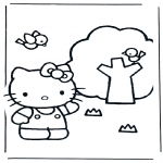 Stripfiguren Kleurplaten - Hello Kitty 4