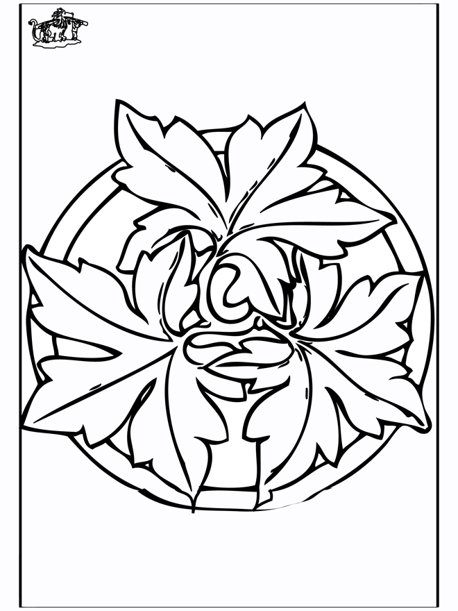 Herfst mandala 2 - Bloemenmandala's