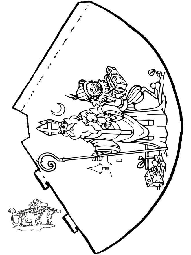 Hoedje Sint 1 - Knutselen Sint