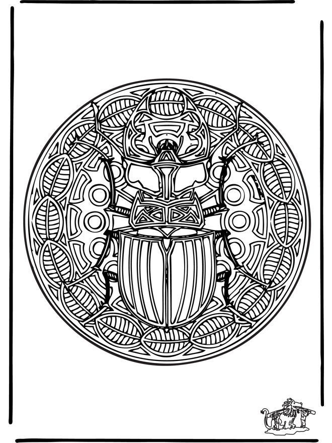 Insect mandala 1 - Dierenmandala's