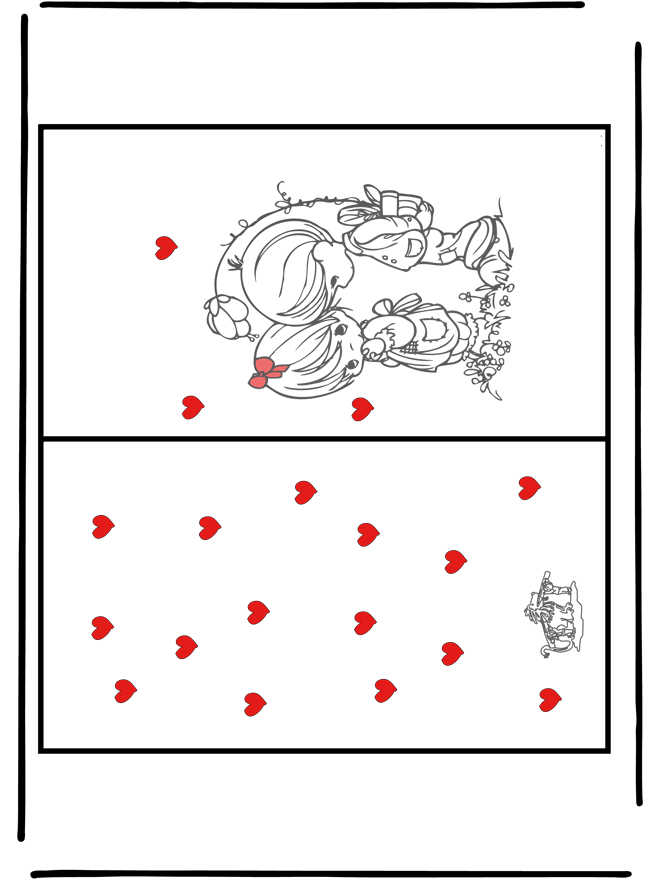 Kaart Valentijn 1 - Knutselen kaarten