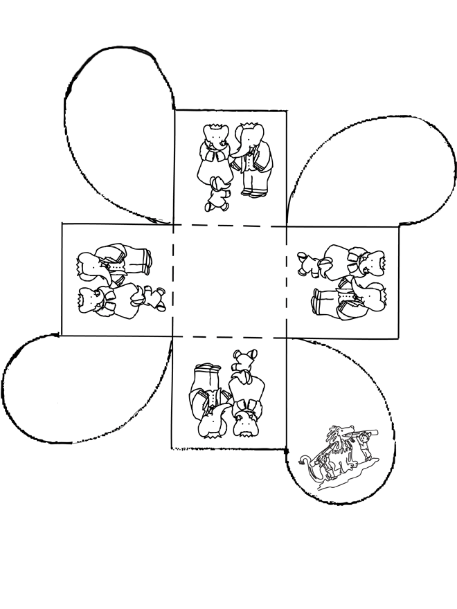 Kadodoosje Babar - Knutselen bouwplaten