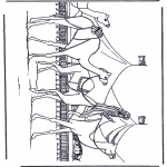 Kleurplaten Dieren - Kamelen