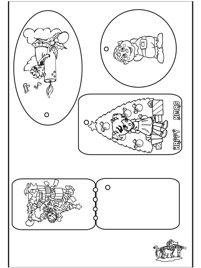 Kerst Labels 2 - Knutselen Kerst