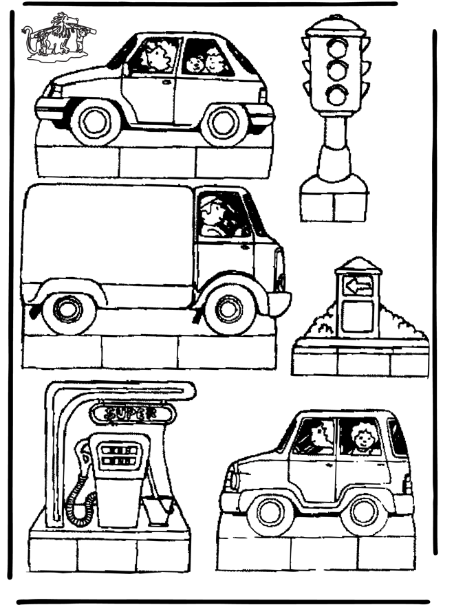 Kijkdoos verkeer - Knutselen kijkdozen