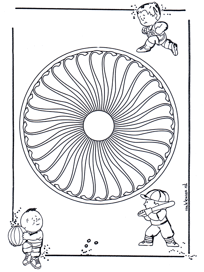 Kinder mandala 26 - Kindermandala's