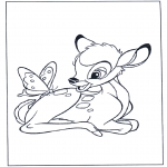 Stripfiguren Kleurplaten - Kleurplaat Bambi