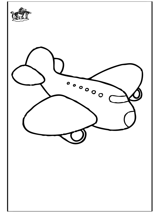 Kleurplaat vliegtuig 4 - Kleurplaten vliegtuigen