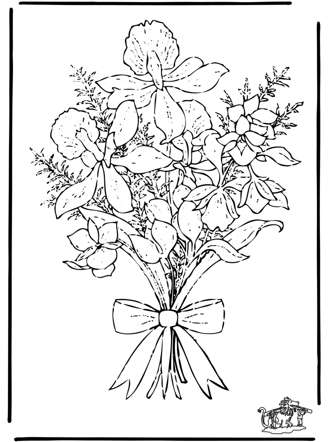 24+ Kleurplaat Bloemetjes