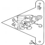 Knutselen Prikkaarten - Kleurplaten Sint